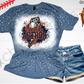 Houston Astros Lightning Bolt Bleached T-Shirt