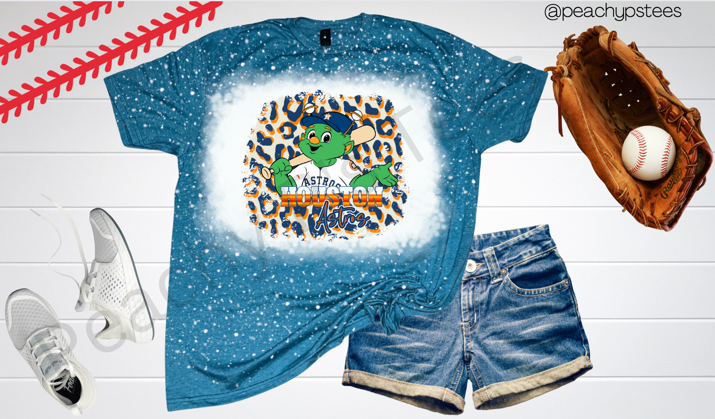 Orbit Houston Astros Bleached T-Shirt – Peachy P's Tees